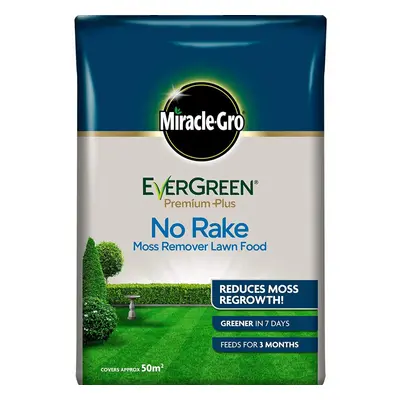 Evergreen No Moss No Rake Moss Remover Lawn Feed 50m (119530)