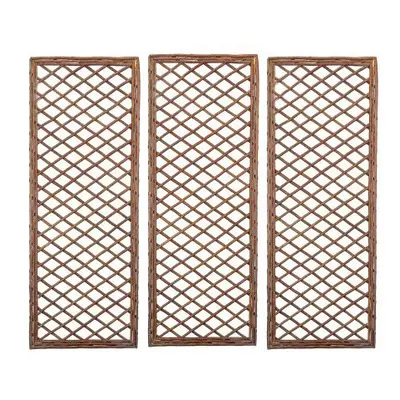 Set of Willow Trellis Framed Panel (120cm x 45cm)