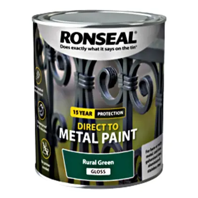 Ronseal Direct To Metal - Rural Green - Gloss, 2.5L