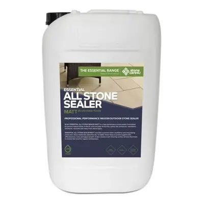 (25 Litres) Natural Stone Patio Driveway Floor Sealer Invisible 'Dry' Finish For Sandstone Limes