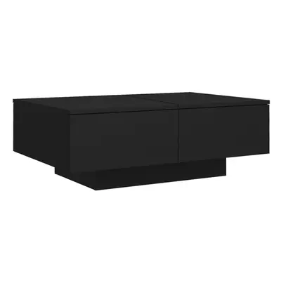 vidaXL Coffee Table Black Engineered Wood Living Room Couch End Sofa Table