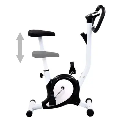 vidaXL Exercise Bike with Belt Resistance Black Hometrainer Gym Cardio Bicycle