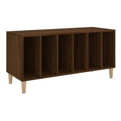 (brown oak) vidaXL Record Cabinet Sideboard Vinyl Storage Cabinet Display Engineered Wood