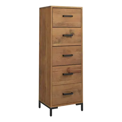 vidaXL Solid Wood Pine Chest of Drawers 42x35x110 cm Recycled Wooden Sideboard