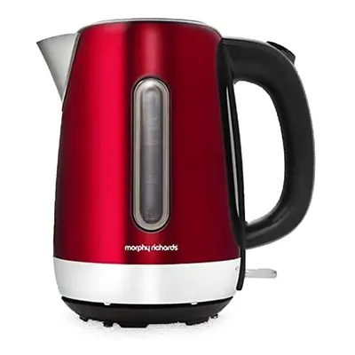 Morphy Richards Equip Red Jug Kettle - 1.7L - Rapid Boil - Limescale Filter