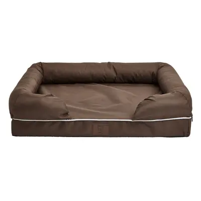 (Brown, Medium) Washable Cover Cosy Dog Bed Super Thick Padding