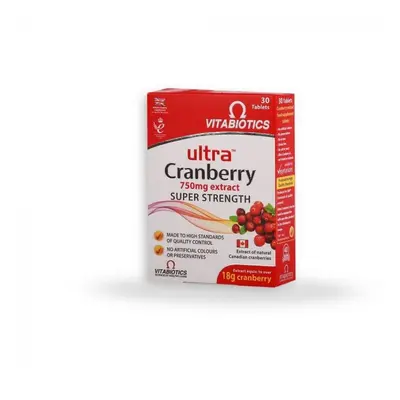 Vitabiotics Ultra Cranberry Extract mg Tablets 30's