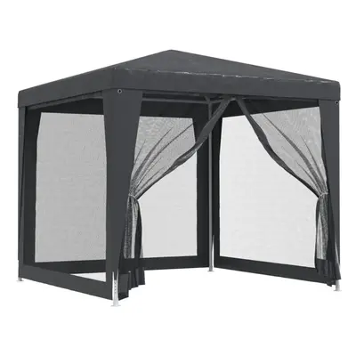 (Anthracite, x x cm (L x W x H)) vidaXL Party Tent with Mesh Sidewalls Canopy Gazebo Multi Colou