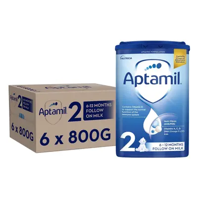 Aptamil Follow On Baby Milk Powder, Months, 800g (Pack of 6) - Packaging May Vary