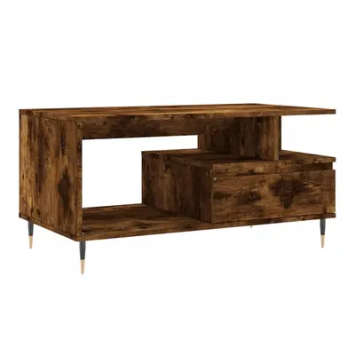 (smoked oak) vidaXL Coffee Table Side Table End Accent Telephone Sofa Table Engineered Wood