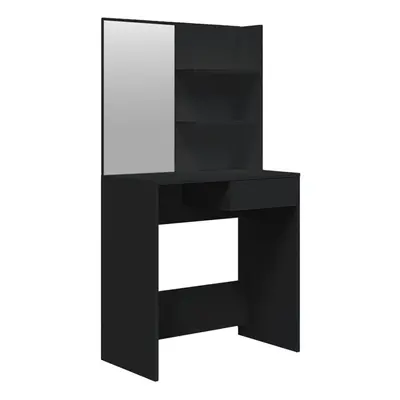 vidaXL Dressing Table Makeup Desk with Mirror Vanity Table Makeup Table Black