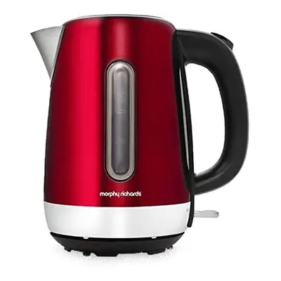 Morphy Richards Equip Red Jug Kettle - 1.7L - Rapid Boil - Limescale Filter