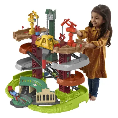 Thomas & Friends Multi-Level Track Set Trains & Cranes Super Tower with Thomas & Percy Engines p