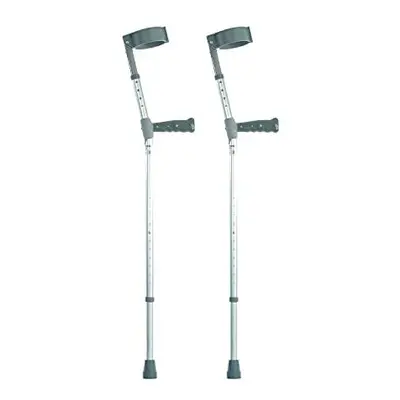 NRS Healthcare Double Adjustable Crutches - Plastic Handle - Long