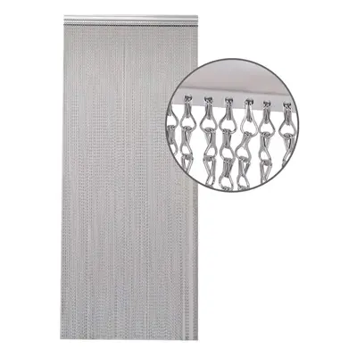 (Grey) Aluminium Chain Curtain x 90cm