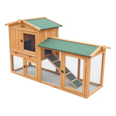 Wooden Rabbit Hutch/ Guinea Pig Run Tier Wood House Actiaspet