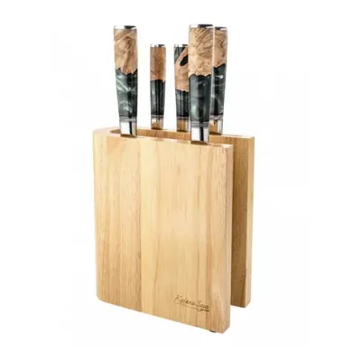 Katana Elements Piece Knife Block Set Rainforest Green