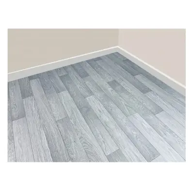 (4m, 4m) Detroit Light Grey Vinyl Roll Flooring - 2m & 4m