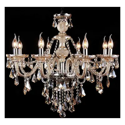 (10 Arms) Genuine K9 Crystal Chandelier Champagne 2, 5, 6, 7, 8,10,12,15, 18, Arms