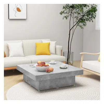 vidaXL Coffee Table Concrete Grey Chipboard Couch End Side Center Accent Table