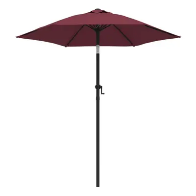 vidaXL Parasol Burgundy 200x224cm Aluminium Outdoor Patio Sunshade Umbrella