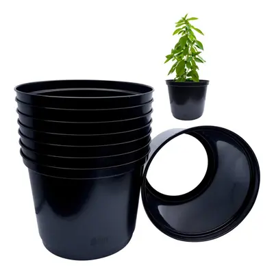 (50) Bottomless Plant Pots | Tomato Ring Culture Planter | Black | Quantities