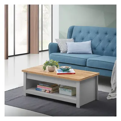 Grey Lift Up Coffee Table