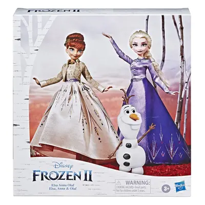 Disney Frozen Elsa Anna and Olaf Fashion Doll Set With Dresses and Shoes Hasbro