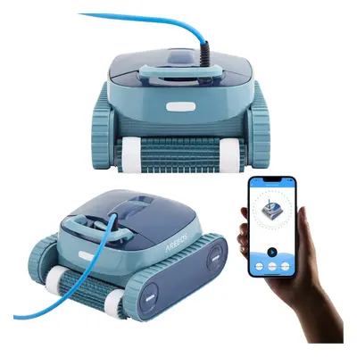 AREBOS Pool Robot Pool Runner Pool Vacuum Cleaner Pool Cleaner with App