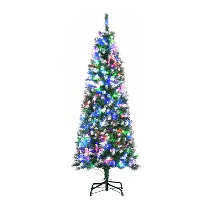 HOMCOM 5FT Prelit Artificial Xmas Tree Holiday DÃ©cor w/ Colourful LED Light