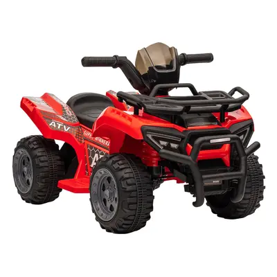 HOMCOM 6V Kids Electric Ride on Car Toddler Quad Bike ATV for month Red