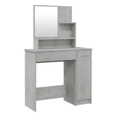 (Concrete grey) vidaXL Dressing Table Makeup Table Vanity Desk Cosmetic Table with Mirror