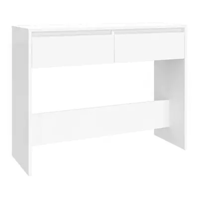 (white) vidaXL Console Table Chipboard Hallway Table for Under Mirror Multi Colours