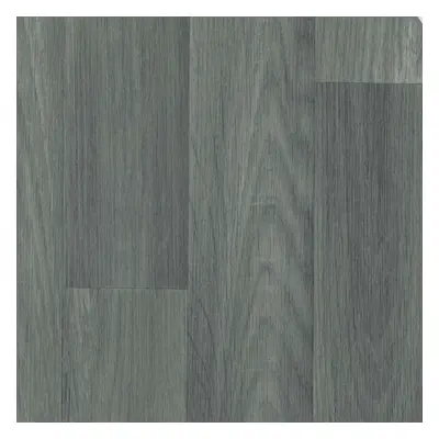 (1m(3'3") X 4m(13'1")-4mÂ², Saturn Grey Narrow Plank) Wood Effect Non Slip Lino Vinyl Flooring F