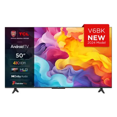 TCL 50V6BK TV cm (50") 4K Ultra HD Smart TV Wi-Fi Titanium cd/mÂ²