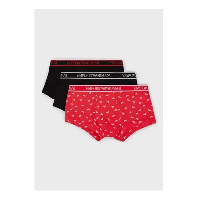 (M) Emporio Armani Pack Trunks - Stretch Cotton -BRB