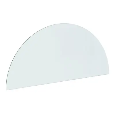 (1200 x mm (L x W)) vidaXL Fireplace Glass Plate Half Round Glass Panel Arch Glass Multi Sizes