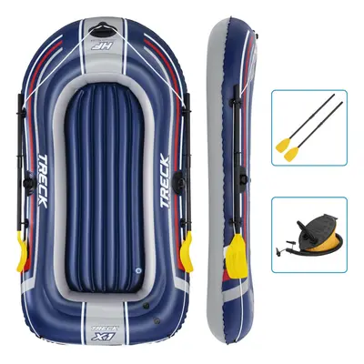 Bestway Inflatable Boat Inflatable Kayak with Pump and Oars Blue Hydro-Force