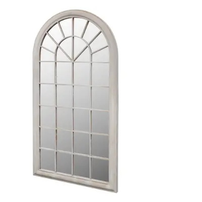 vidaXL Rustic Arch Garden Mirror 60x116cm Light Garden Home Window Illusion