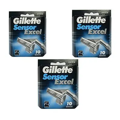 Gillette Sensor Excel Count (3 x Pack)