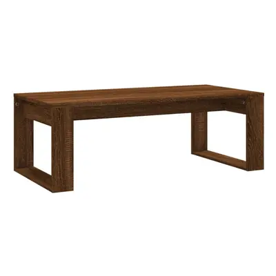 (brown oak) vidaXL Coffee Table Side Table End Table Sofa Table White Engineered Wood