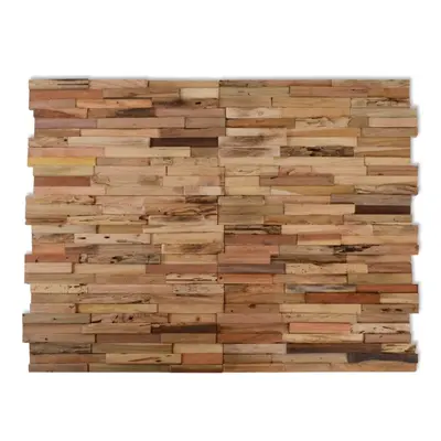 vidaXL 10x Recycled Teak Wood Wall Cladding Panels 1.03 m? Wall Decoration