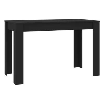 vidaXL Dining Table Black Engineered Wood Kitchen Dinner Dining Room Table