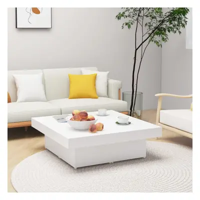 vidaXL Coffee Table White Chipboard Home Couch End Side Center Accent Table