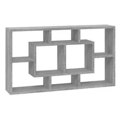 (Grey sonoma) vidaXL Floating Wall Display Shelf Compartments Hanging Rack Floating Shelf