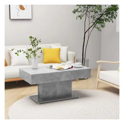 vidaXL Coffee Table Concrete Grey Chipboard Couch End Side Center Accent Table