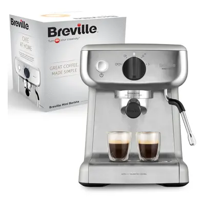 Breville Barista Mini Espresso, Latte and Cappuccino Coffee Machine 2L Water Tank Milk Frother B