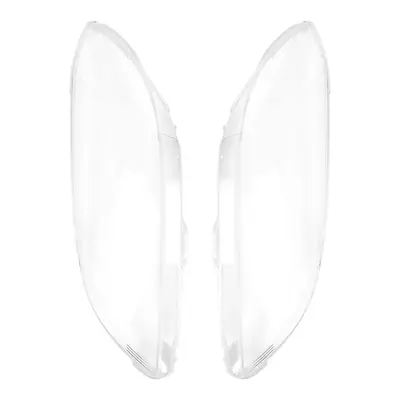 1 Pair Car Left & Right Front Headlight Cover Waterproof Clear Headlight Lens Shell Cover, for