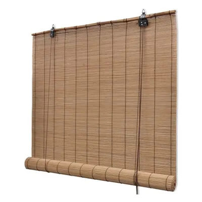 vidaXL Roller Blinds 120x220cm Brown Bamboo Window Curtain Drape Sunscreen