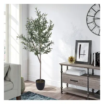 186cm Artificial Olive Tree Decorative Plant in Planter